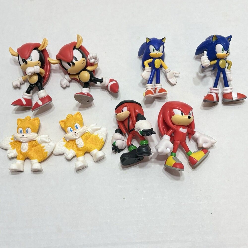 Jakks Pacific Sonic The Hedgehog 2.5" Figure Lot Mighty Tails Knuckles Sega